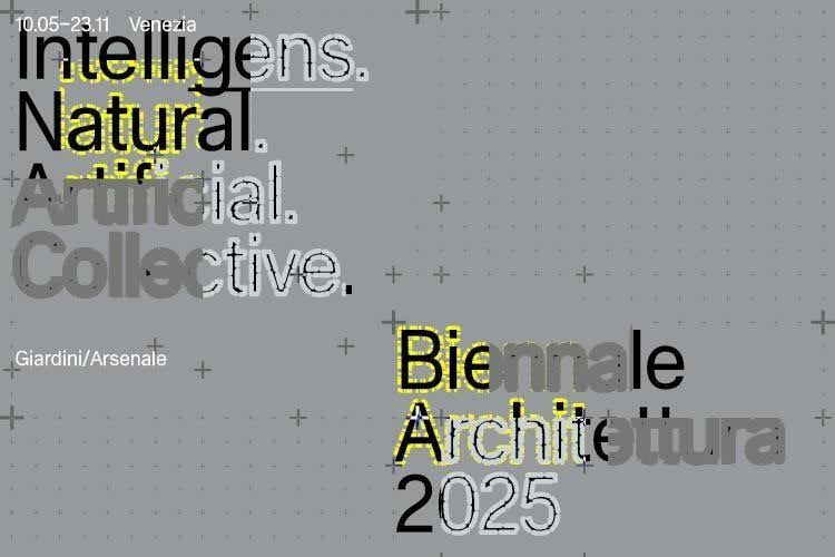 Venice Biennale Architettura 2025 exhibition graphic, where the project was showcased